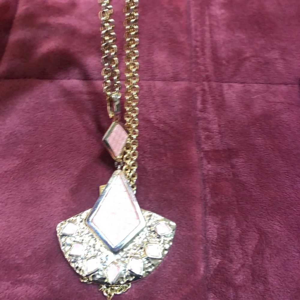 Kara by Kara Ross Snake skin pendant necklace